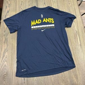 NWOT Nike Womens Dri-Fit WNBA Fort Wayne Mad Ants Performance T-Shirt Navy XL